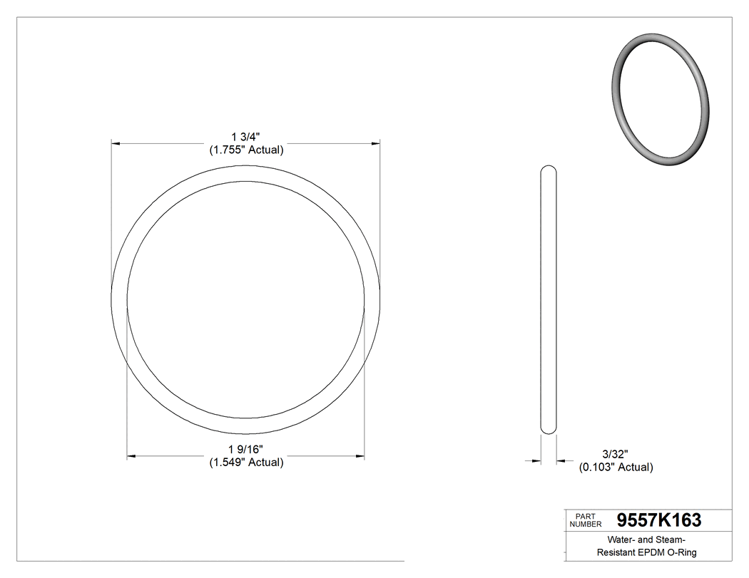 Technical drawing - 9557K163